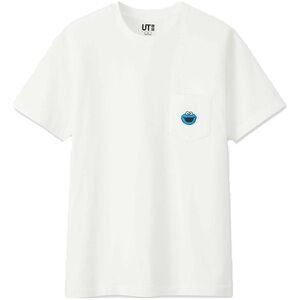 KAWS x Uniqlo x Sesame Street Cookie Monster Pocket Tee